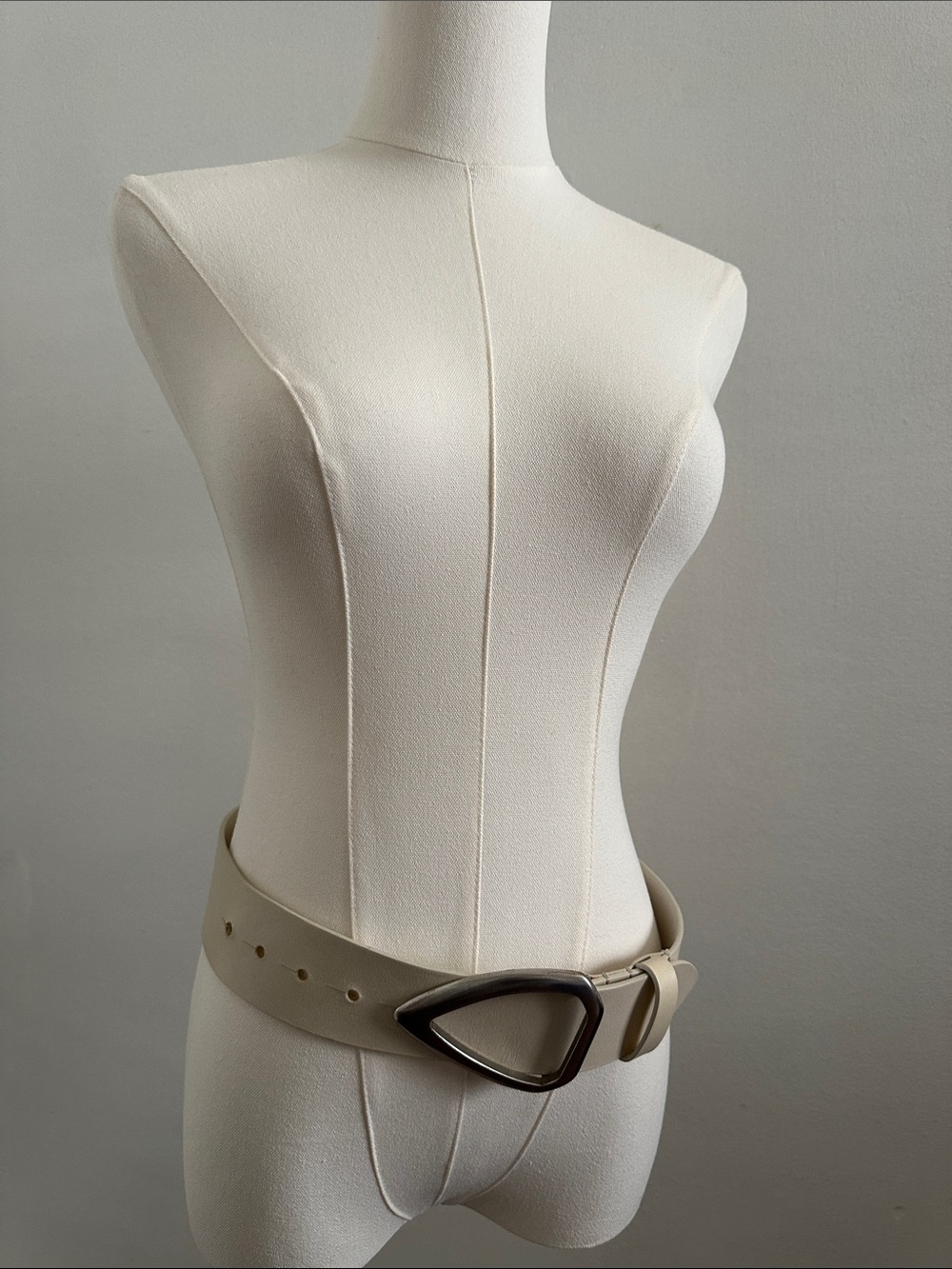 Isabel Marant cream leather belt